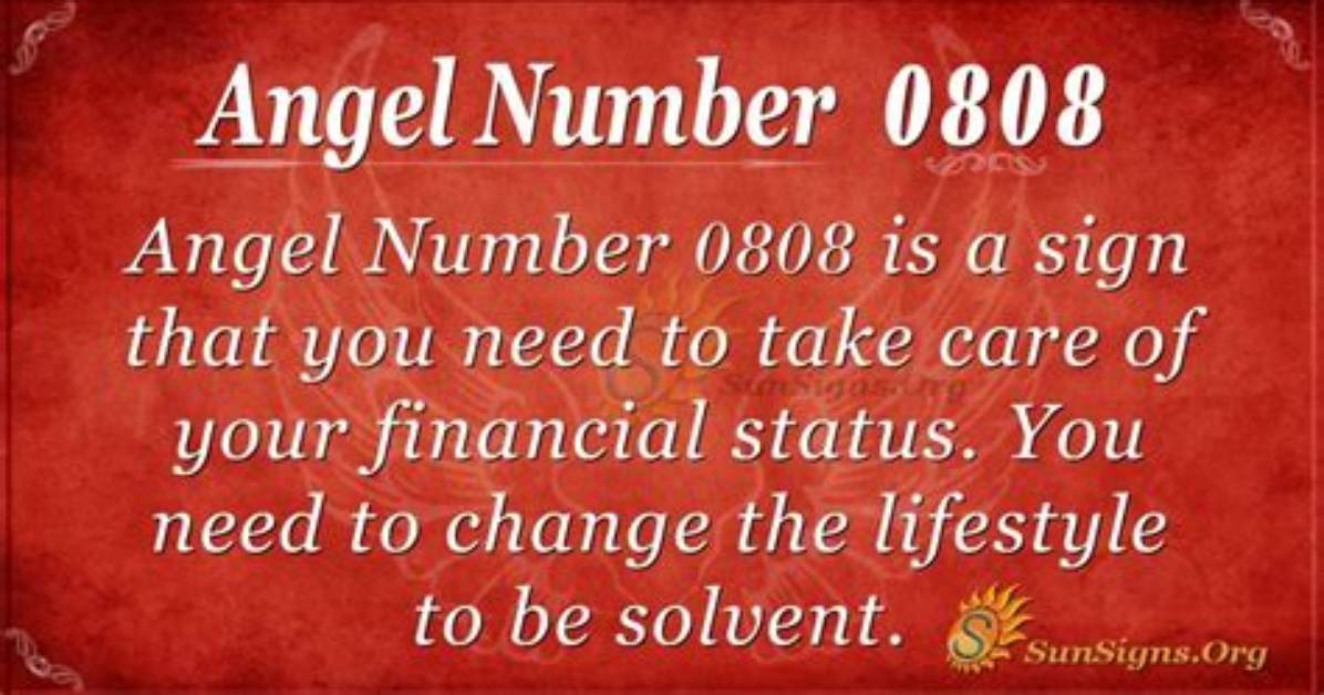 Angel Number 0808 Meaning and Significance