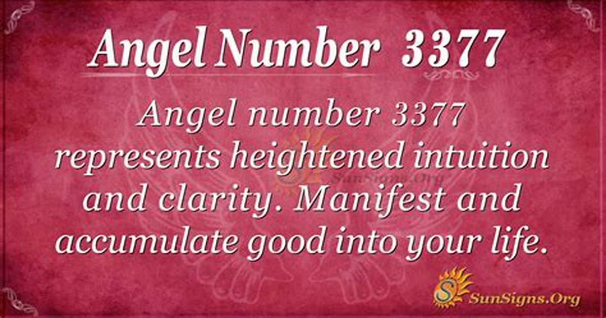 Angel Number 3377 Meaning and Significance