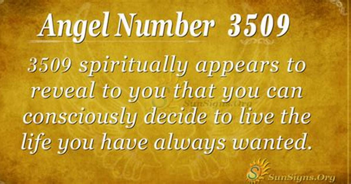 Angel Number 3509 Meaning: Decide to Live