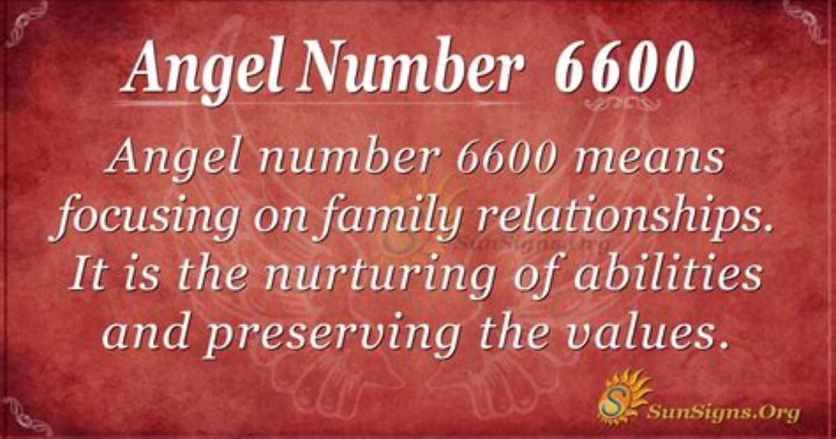 Angel Number 6600 Meaning and Significance