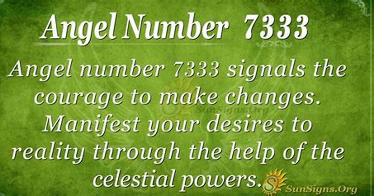 Angel Number 7333 Meaning and Significance