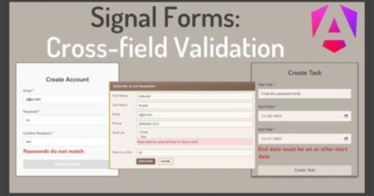Angular: Cross Field Validation Not Working with setError()