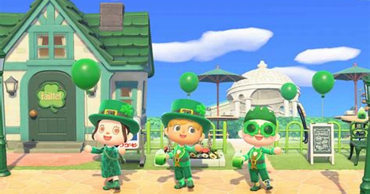 Animal Crossing Shamrock Day - What Is It, Date and How to Get All Acnh Items
