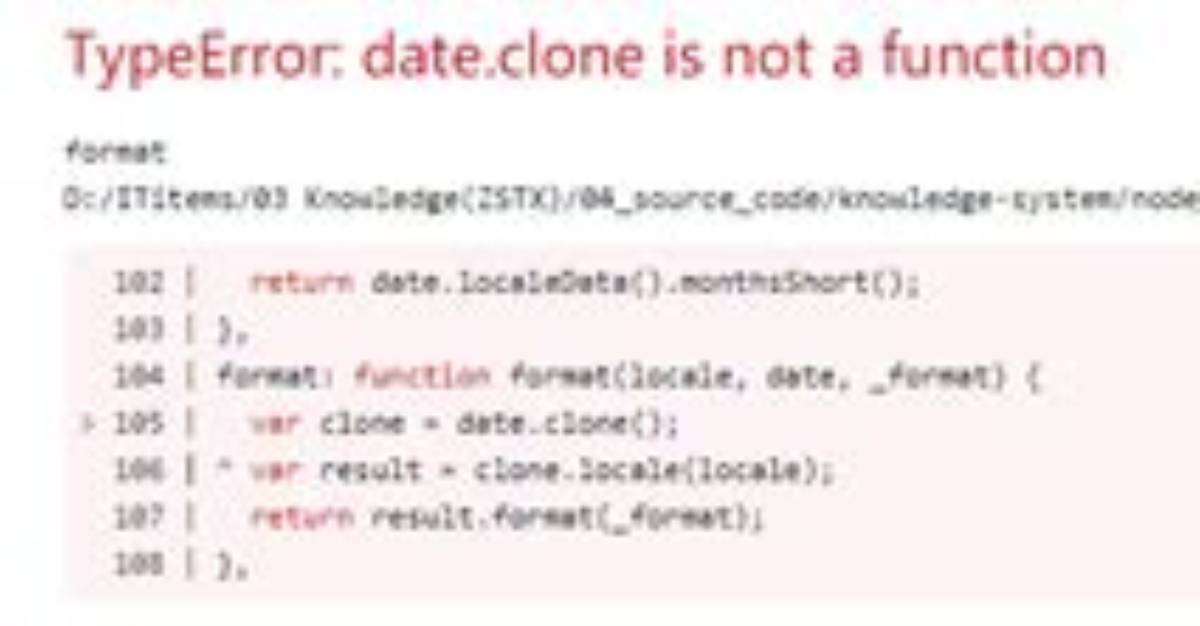 Antd Datepicker (Date. Clone Is Not a Function)