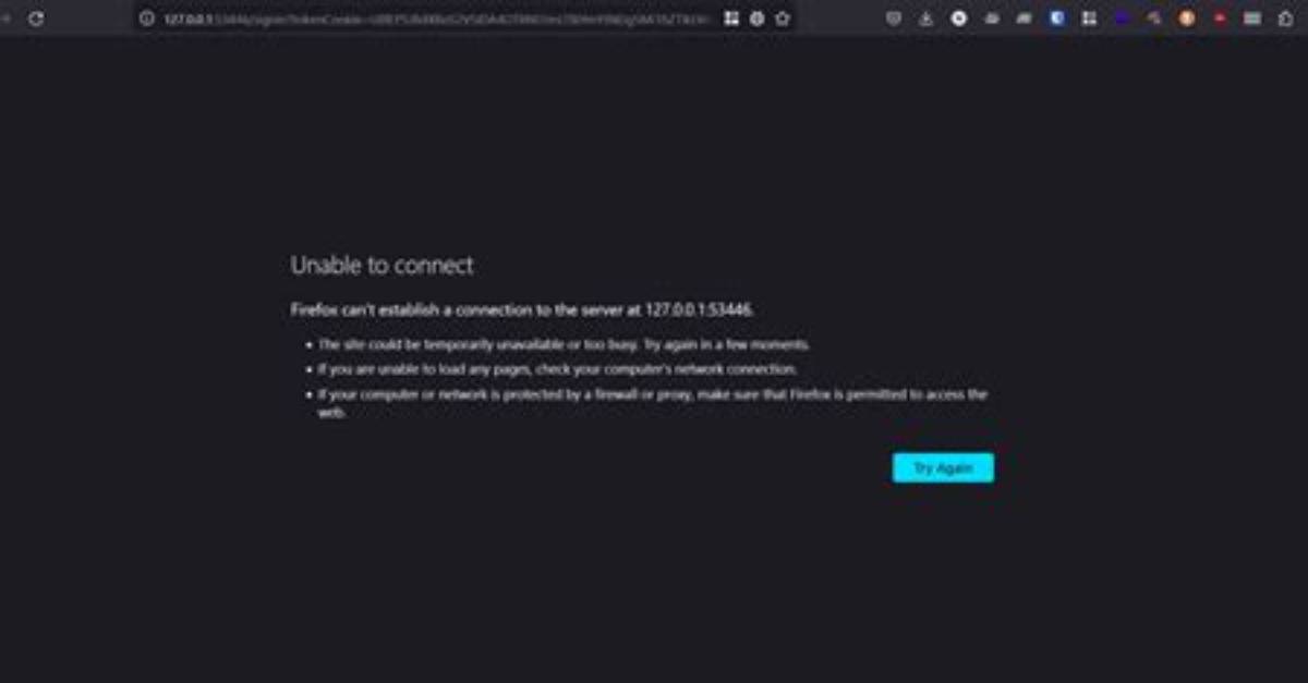 Apache - Firefox Can't Establish a Connection to the Server at Localhost