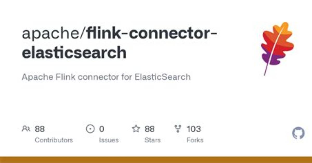 Apache Flink Connector for Elasticsearch 7X
