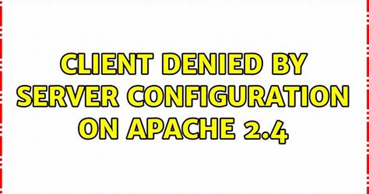 Apache2: 'Ah01630: Client Denied by Server Configuration'