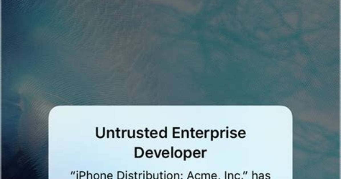 App Center iOS Install Error: "This App Cannot Be Installed Because Its Integrity Could Not Be Verified"