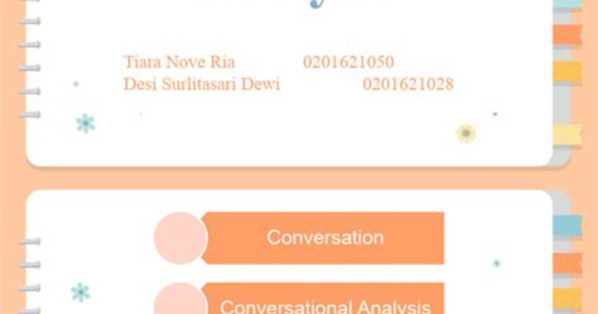 Applying Conversational Analysis