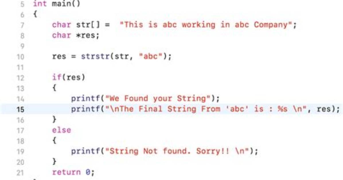 Applying Strstr() Multiple Times on Same String in C