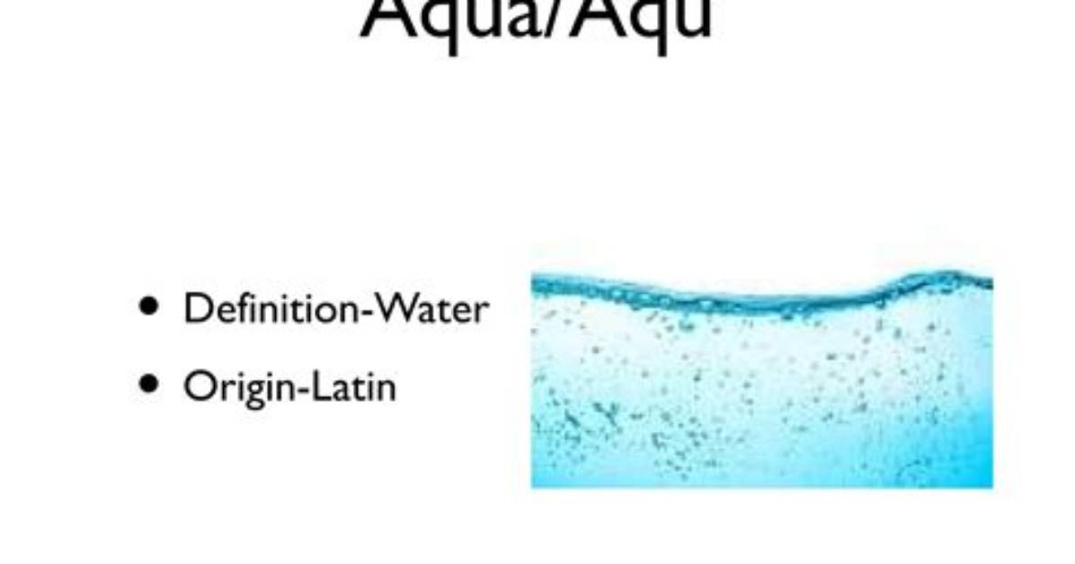 Aqu Meaning