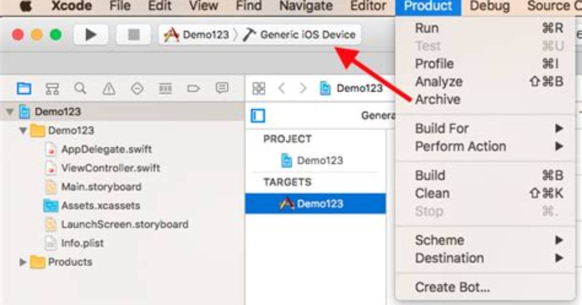 Archive Button Grayed out in Xcode