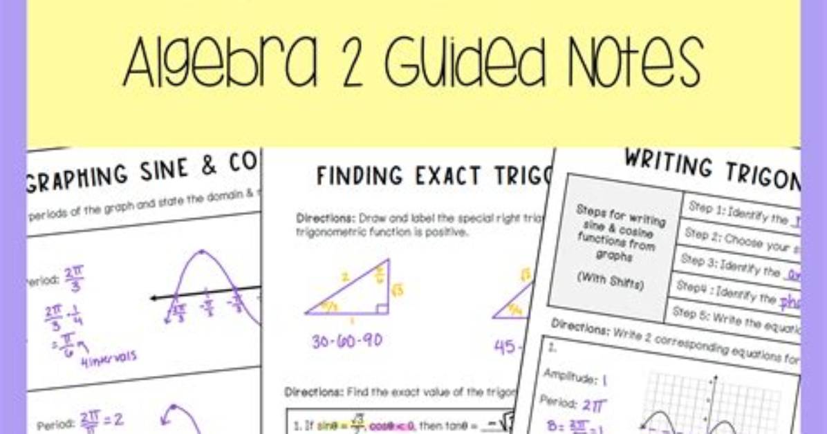 Are Algebra 2 and Trigonometry the Same?