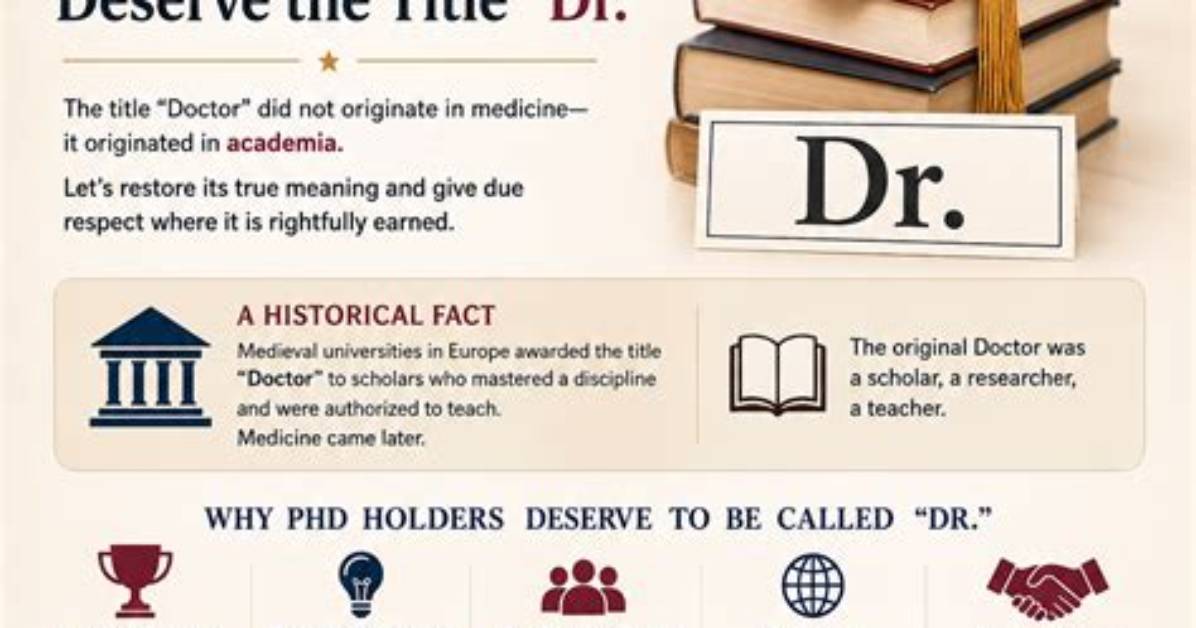 Are All Phd Holders Doctors?