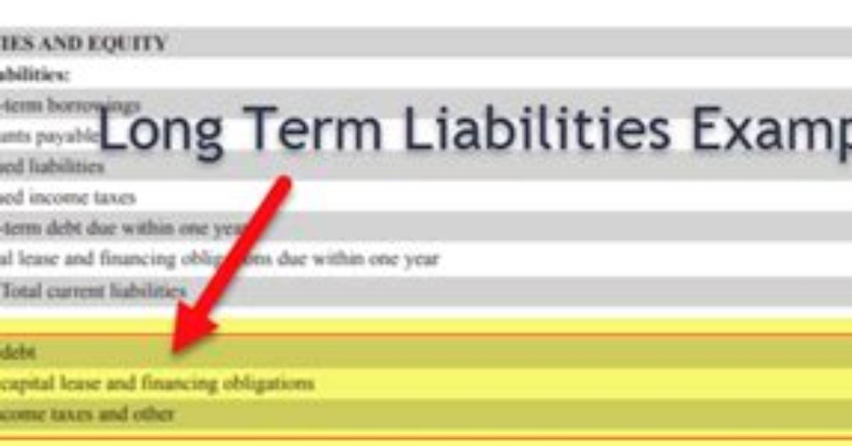 Are Debentures Long Term Liabilities?