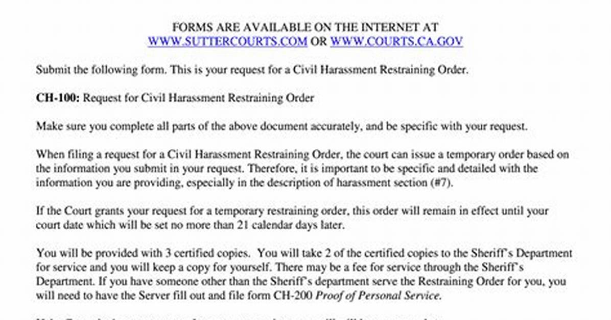 Are Harassment Restraining Order?