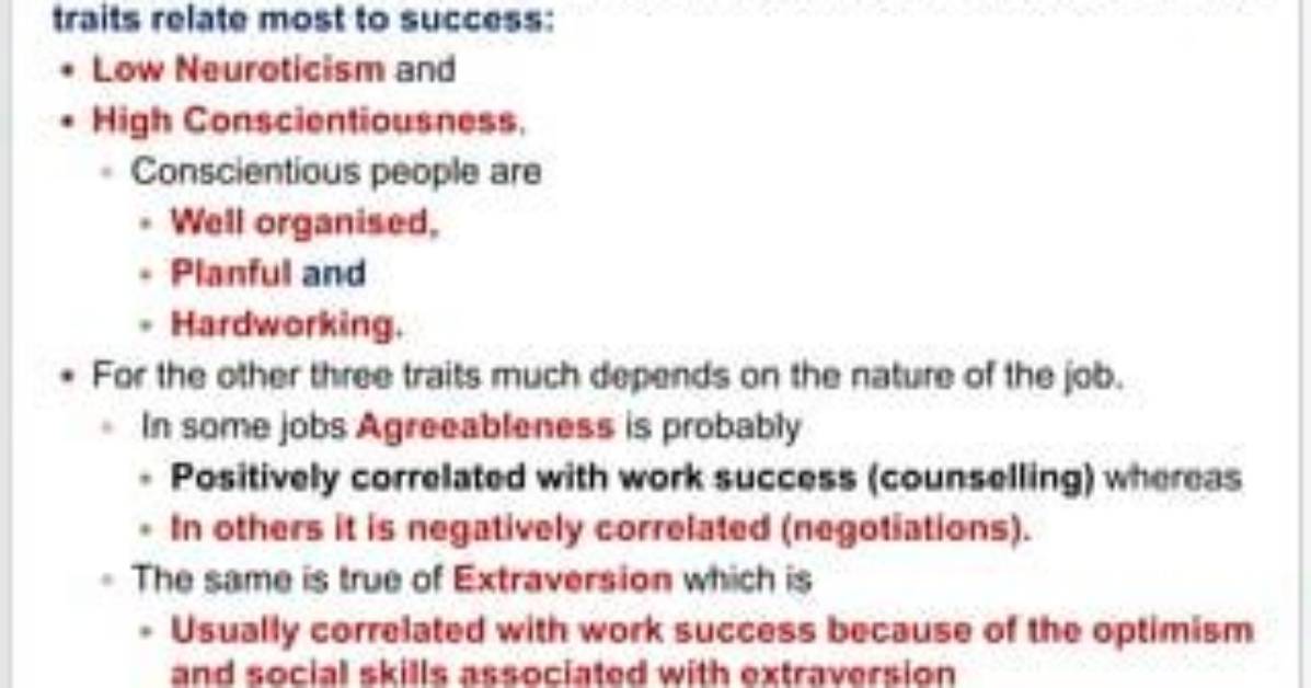 Are Hardworking and Conscientious the Same?