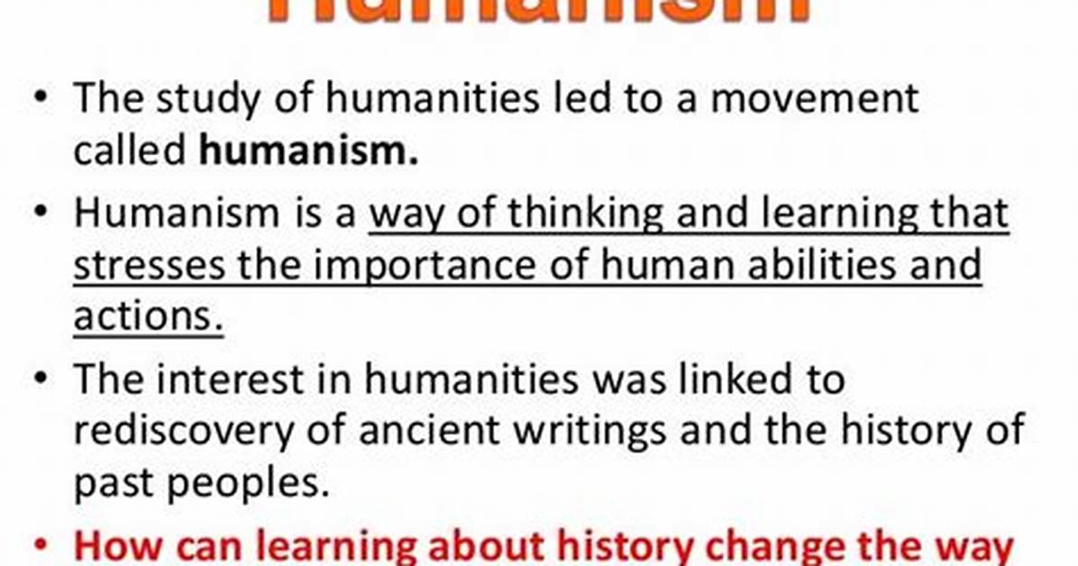 Are Humanism and Humanities the Same?