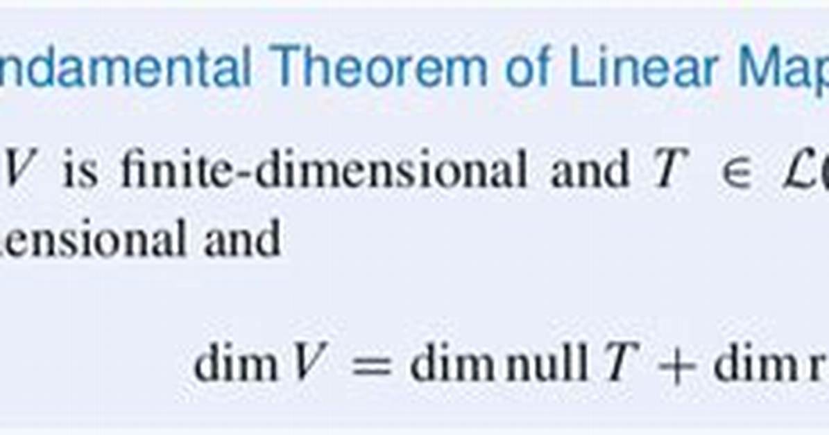 Are Linear Maps Finite Dimensional?