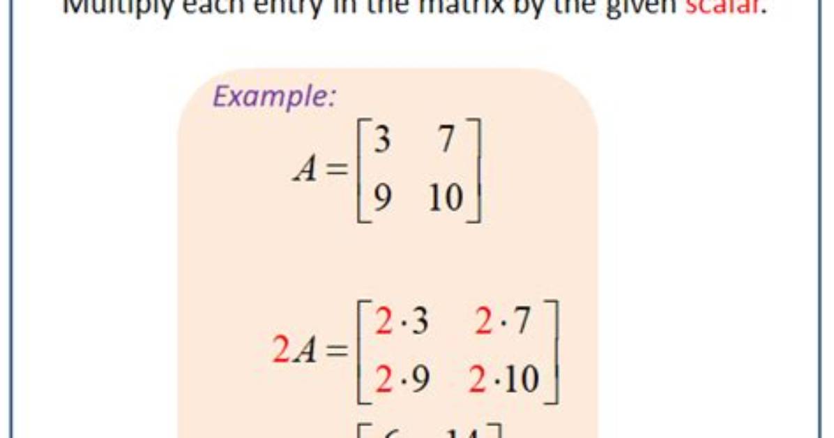 Are Matrices a Scalar?