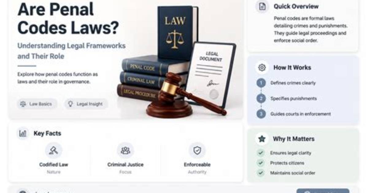 Are Penal Codes Laws
