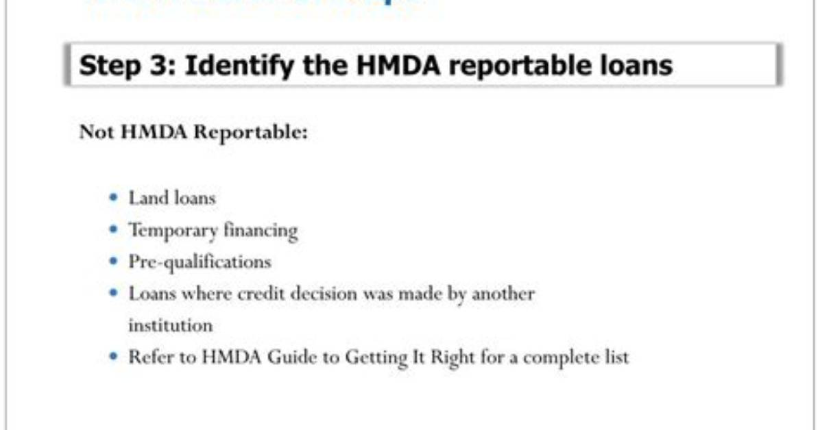 Are Pre Qualifications Hmda Reportable?