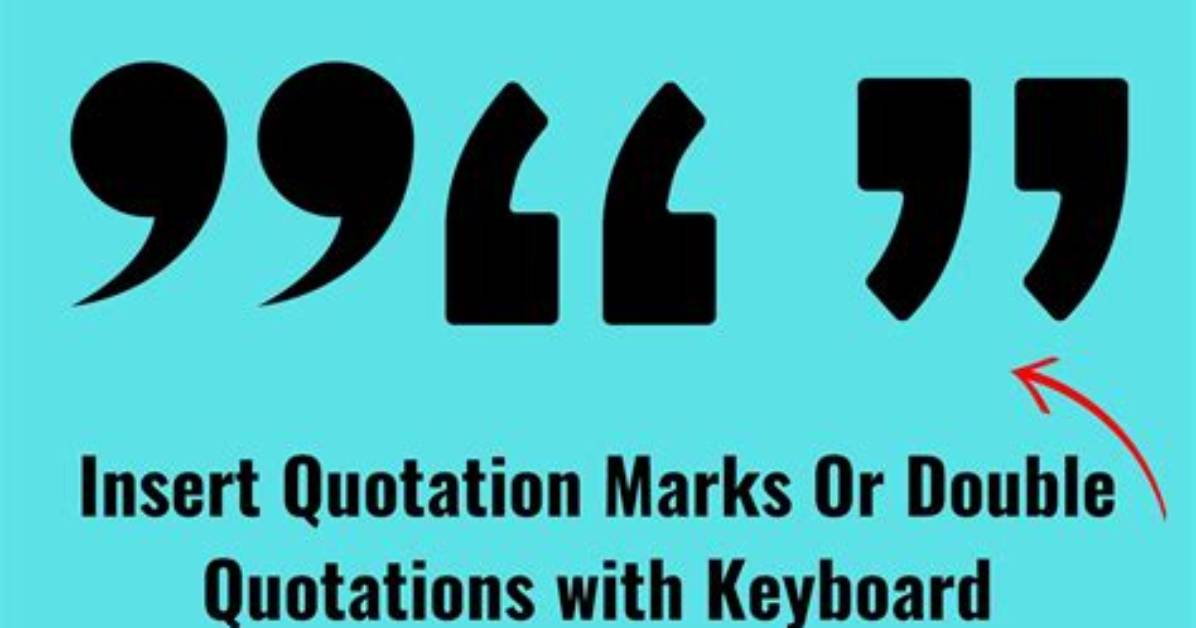 Are Quotation Marks Inches?