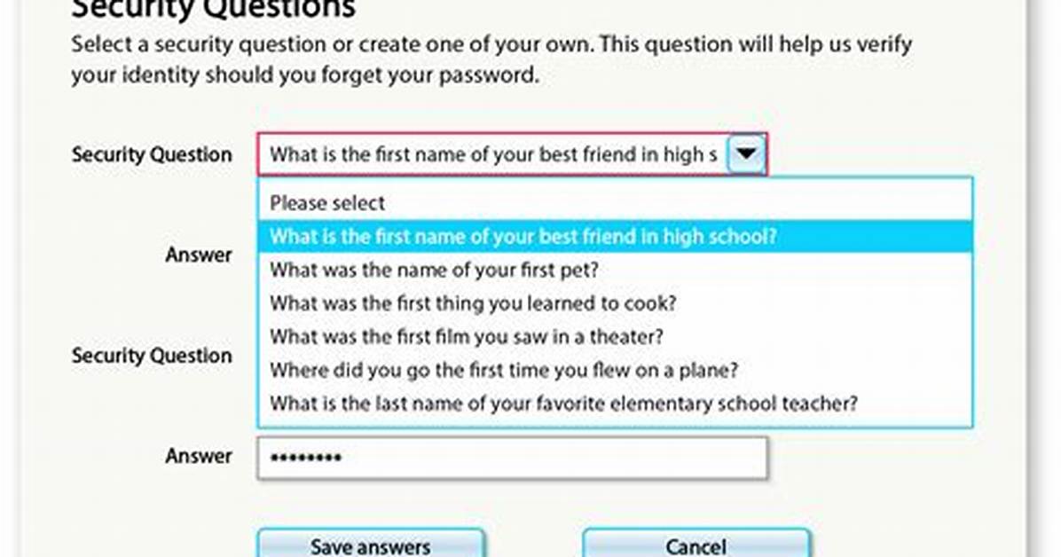 Are Security Questions Secure
