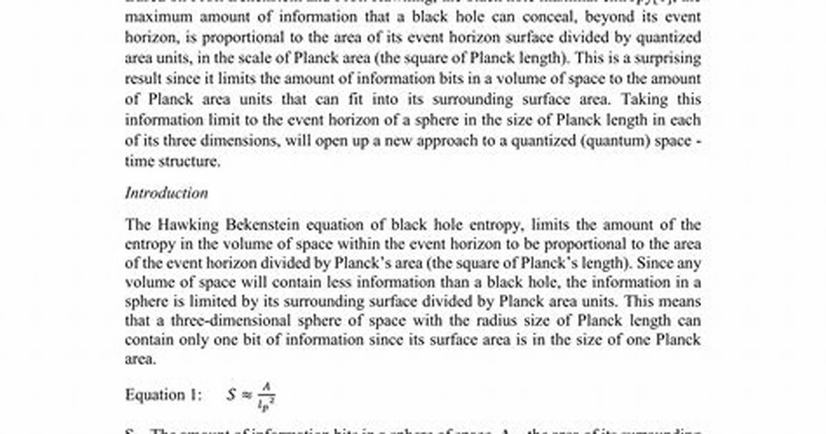 Are Space and Time Quantized?