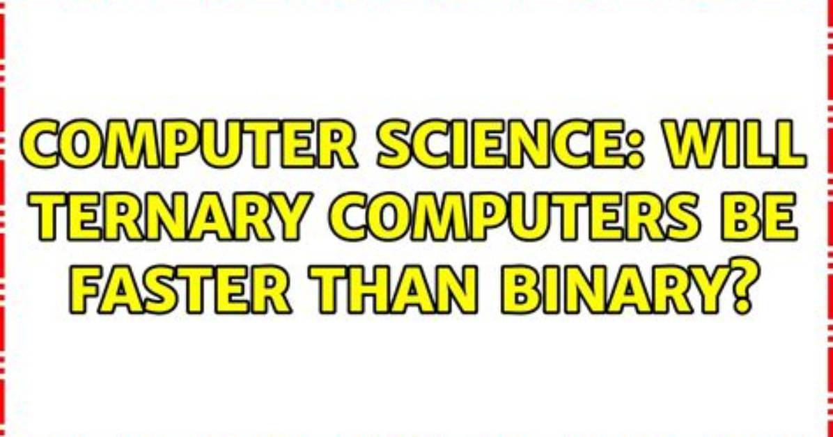 Are Ternary Computers Faster?