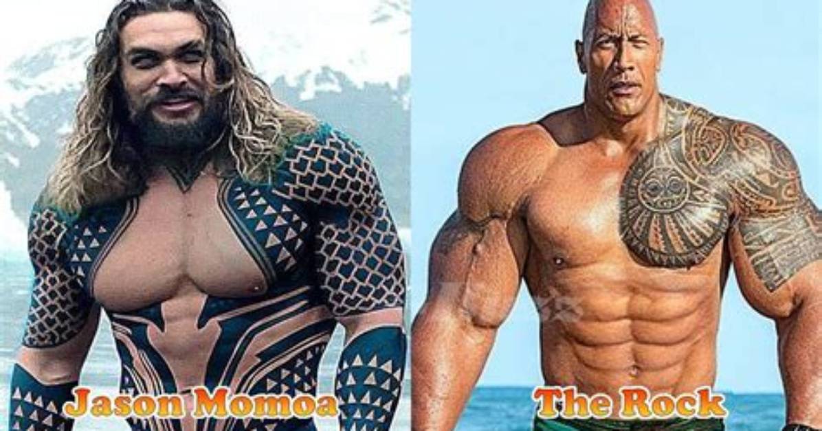 Are the Rock and Jason Momoa Related? – Celebrity