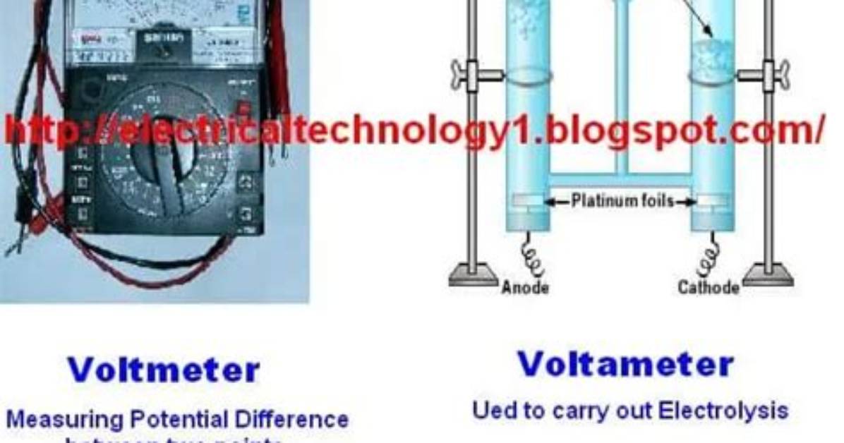 Are Voltameter and Voltmeter?