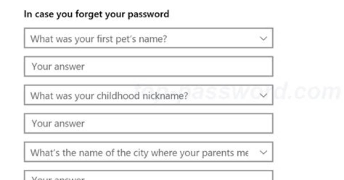 Are Windows 10 Security Questions Case Sensitive?