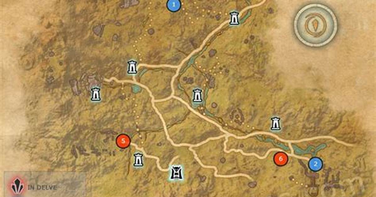 Arkthzand Cavern Skyshards Location Map the Elder Scrolls Online (Eso)