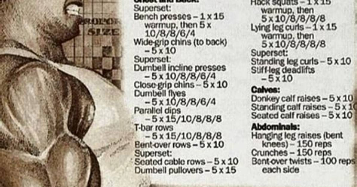 Arnold Schwarzenegger’s Workout Routine Will Turn You Stronger Than Steel