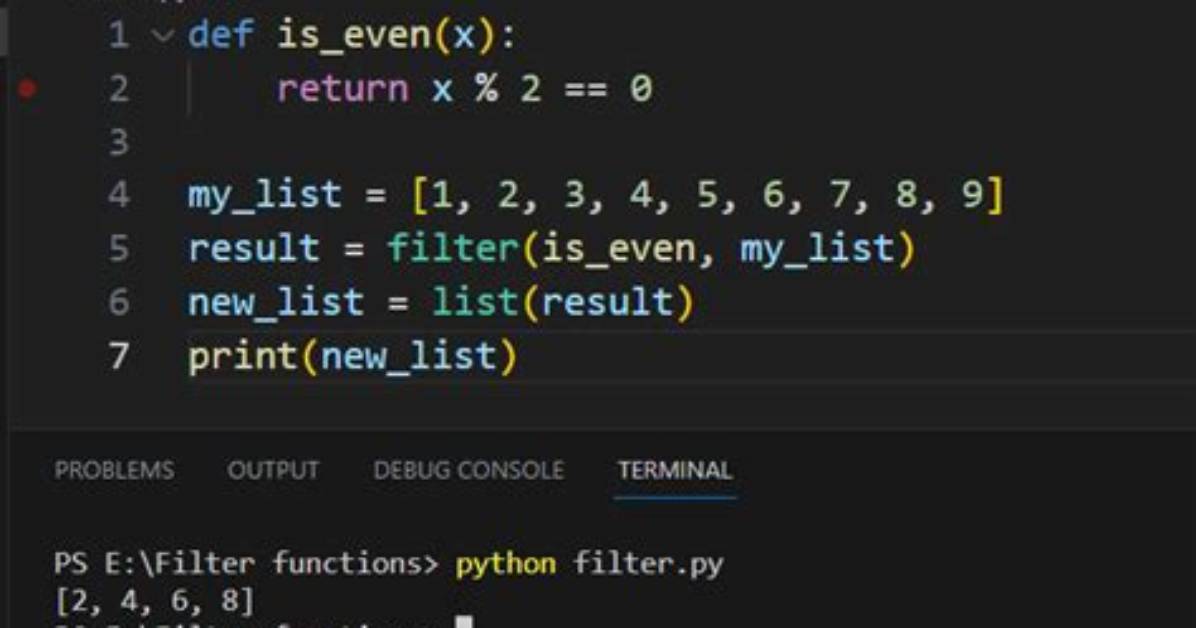 Array Filter in Python?