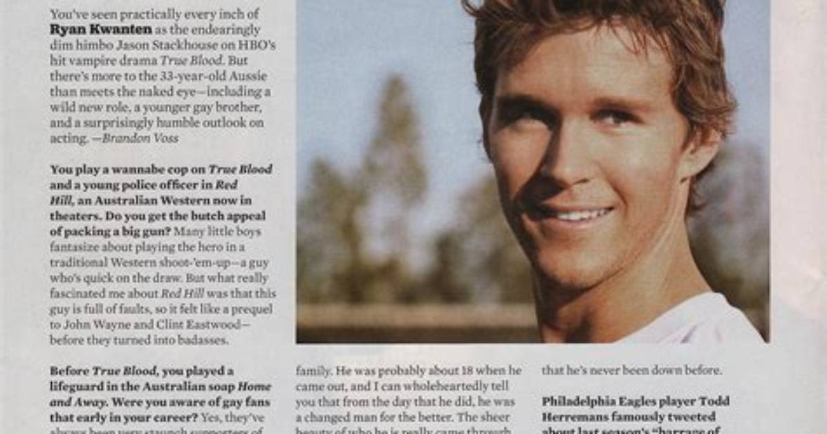 Article: Ryan Kwanten Interview