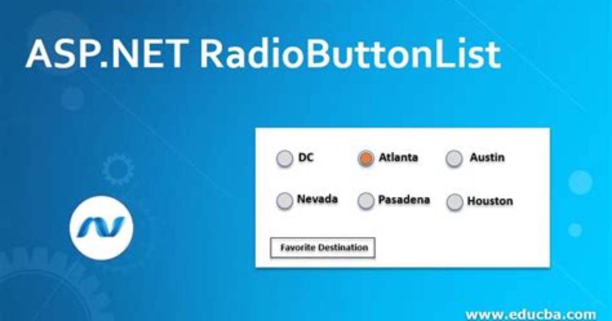 Asp Radiobuttonlist. Selected Issues