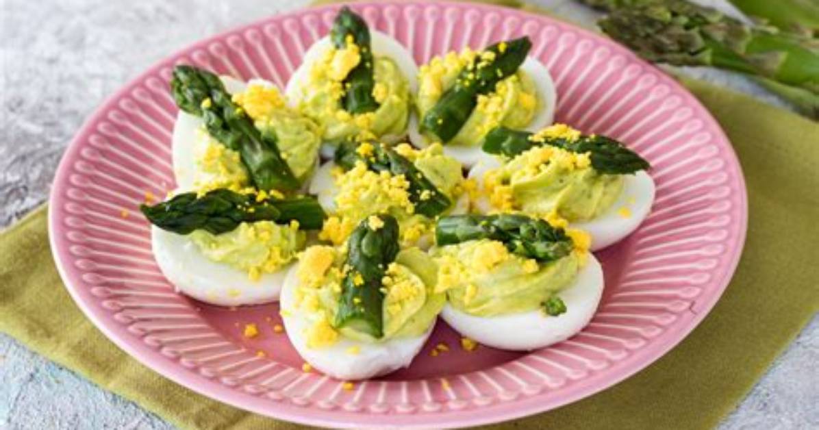 Asparagus-Stuffed Eggs