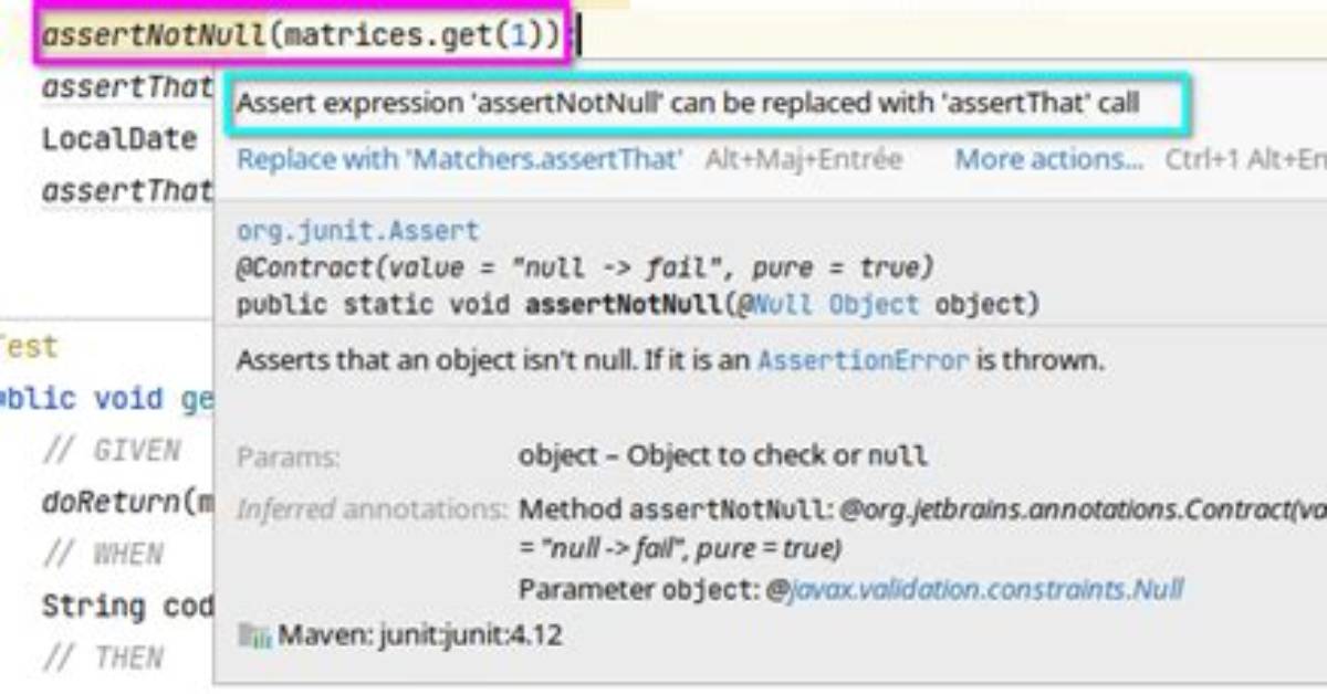 Assertnull Should Be Used or Assertnotnull