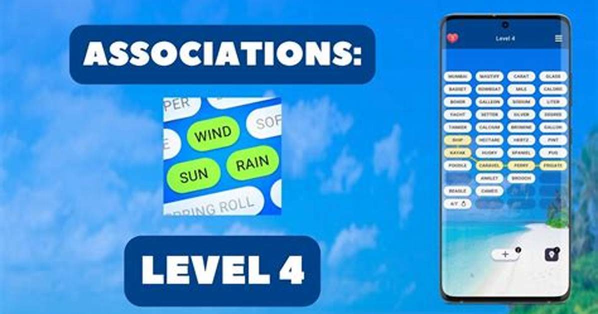 Associations Level 4 Answers [All Words]