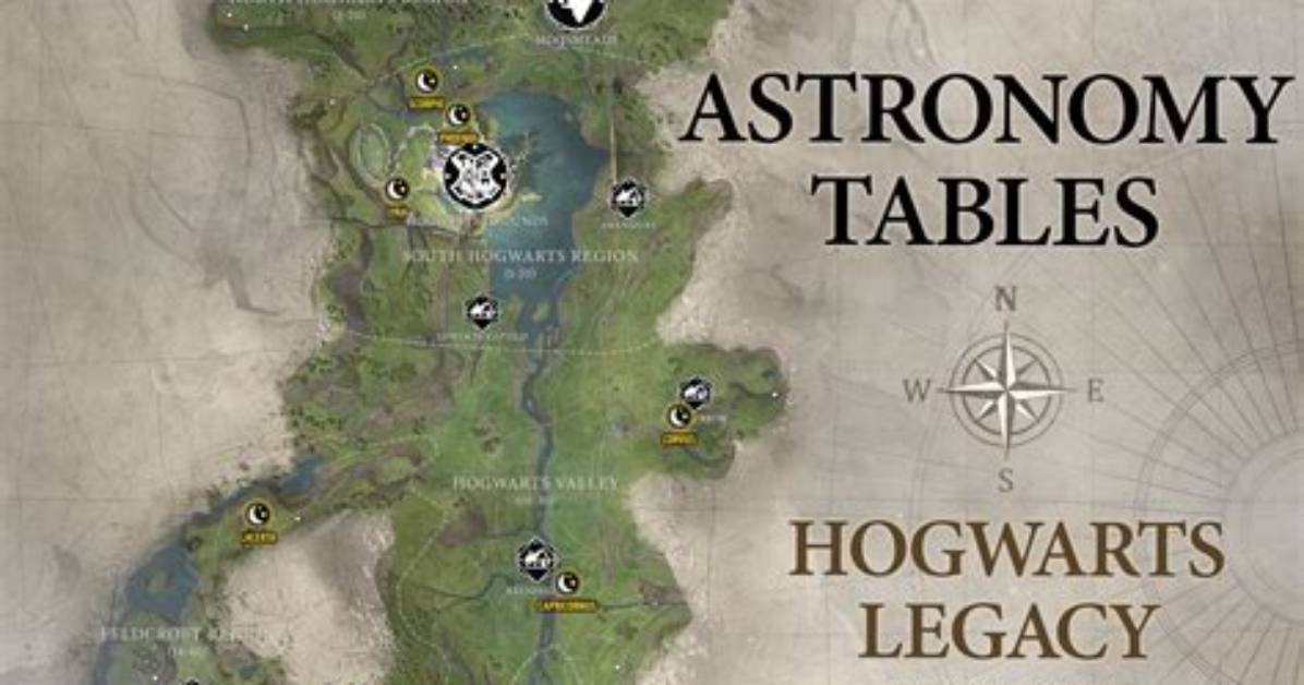 Astronomy Tables in Hogwarts Legacy