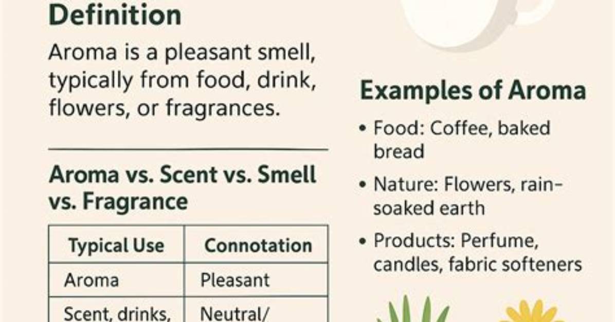 At Does Aroma Mean?