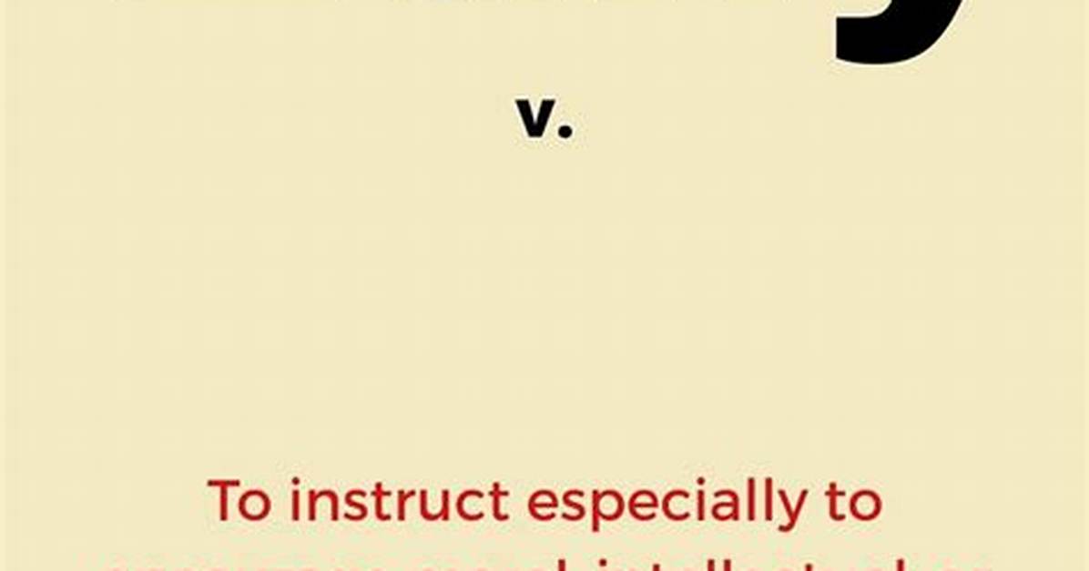 At Does Edify Mean?