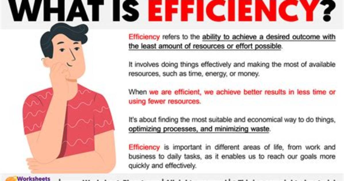 At Does Efficiently Mean?
