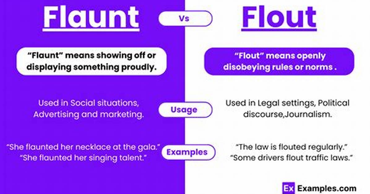 At Does Flaunt Mean?