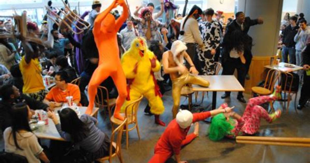 At the Harlem Shake?