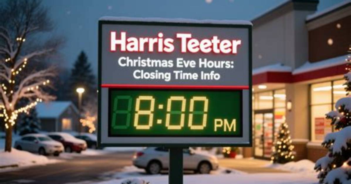 At What Time Does Harris Teeter Close?