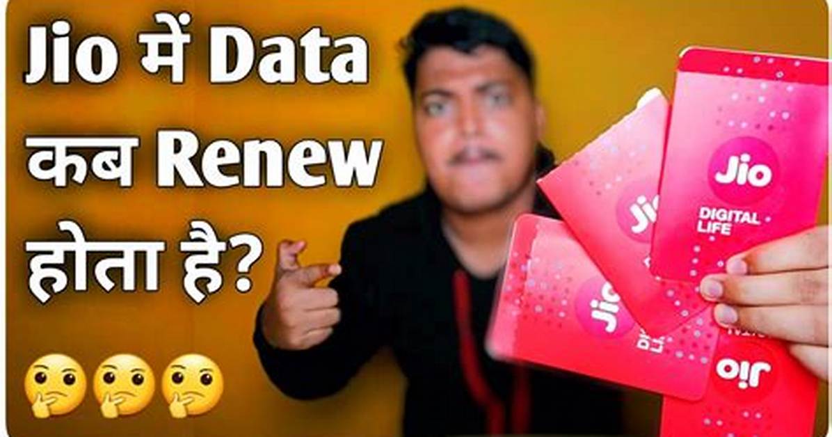At What Time Jio Data Gets Renewed?
