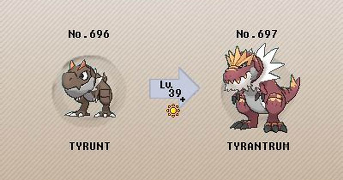 At Which Level Tyrantrum Evolve?
